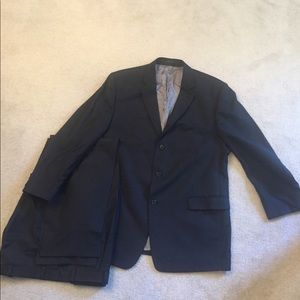 Calvin Klein Black Pinstripe Suit